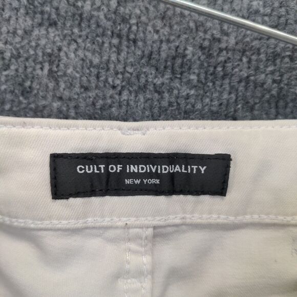 Cult of Individuality Womens Jeans White Gray 27 Gypsy High Rise Paint Splatter - Picture 11 of 14